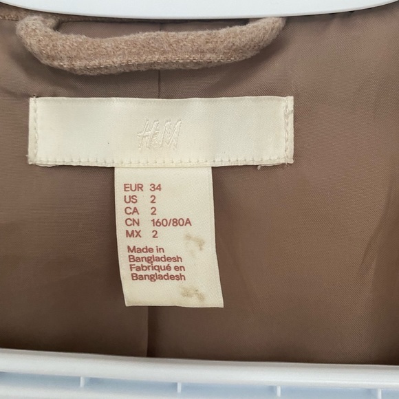 H&M trench coat, Size US 2 - Picture 2 of 2